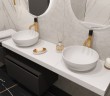 Купить купить столешница под раковину, armadi art flat, белый мрамор арт. 869-160-clct