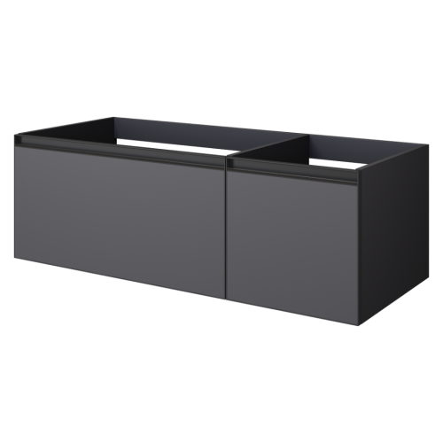 Купить купить тумба под раковину подвесная, armadi art quatro, антрацит арт. 790-m2-120-a-a