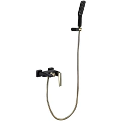 Смеситель для ванны, Boheme Venturo, черный, золото арт. 383-B