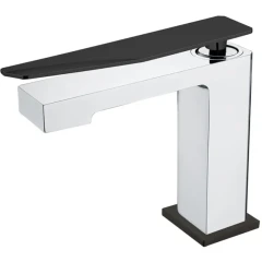 Смеситель для раковины, Boheme Q, хром, черный арт. 141-CRB.2