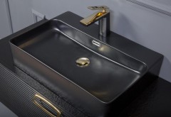 Раковина, Armadi Art Vallessi, черный арт. 875