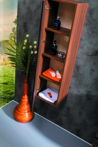 Купить купить шкаф пенал, подвесной, armadi art capolda, dark wood арт. 849-120-d