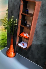 Шкаф пенал, подвесной, Armadi Art Capolda, dark wood арт. 849-120-D