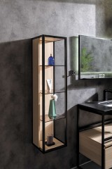 Шкаф пенал, подвесной, Armadi Art Loft, light wood арт. 896-L