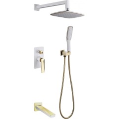 Душевая система, Boheme Venturo, белый, золото арт. 384-W-2