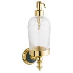 Дозатор для жидкого мыла, Boheme Palazzo Nero, золото арт. 10167