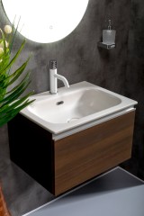 Тумба под раковину подвесная, Armadi Art Vallessi, dark oak арт. 837-060-D