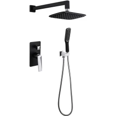 Душевая система, Boheme Venturo, черный, хром арт. 374-B