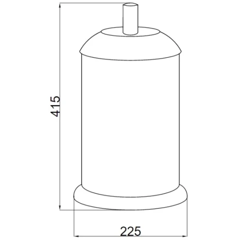 Купить купить ведро для мусора, boheme murano cristal, хром арт. 10914-crst-ch