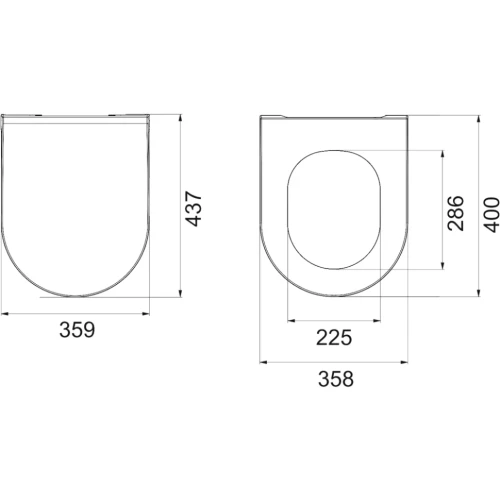 Купить купить крышка для унитаза slim, boheme bianca, 966-b цвет: черный