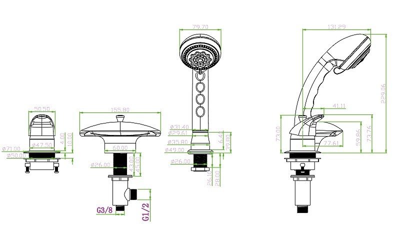 Купить купить смеситель на борт ванны, boheme niagara, хром арт. 389-n