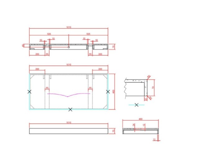 Купить купить столешница под раковину, armadi art flat, белый мрамор арт. 869-100-clct