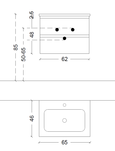 Купить купить тумба под раковину, подвесная, armadi art capolda, light wood арт. 849-065-lw