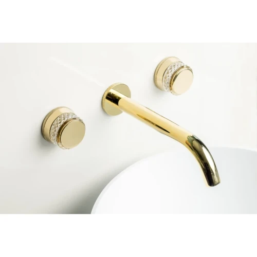Купить купить смеситель для раковины, boheme aura, золото арт. 152-2-g-a
