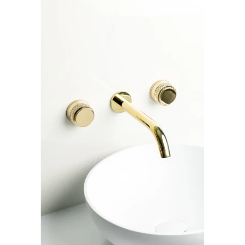 Купить купить смеситель для раковины, boheme aura, золото арт. 152-2-g-a