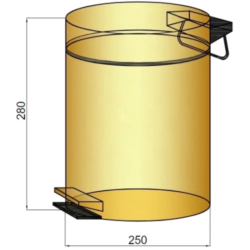 Купить купить ведро для мусора, boheme medici, бронза арт. 10630