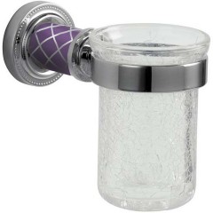 Стакан для зубных щеток, Boheme Murano, хром, фиолетовый арт. 10904-V-CR