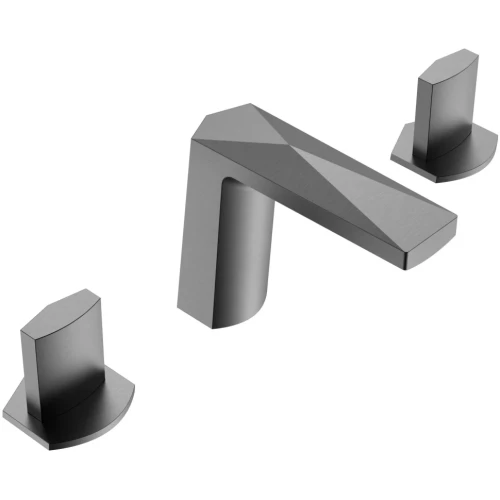 Купить купить смеситель для раковины, boheme venturo, оружейная сталь арт. 150-gm-ice