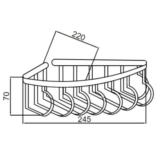 Купить купить угловая полка, boheme imperiale, золото арт. 10417