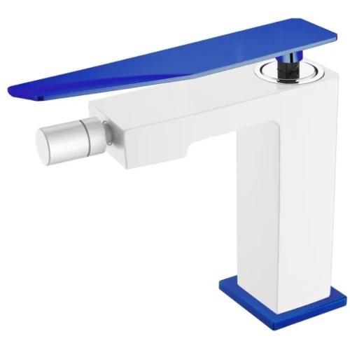 Купить купить смеситель для биде, boheme q, белый, синий арт. 146-wuw.2