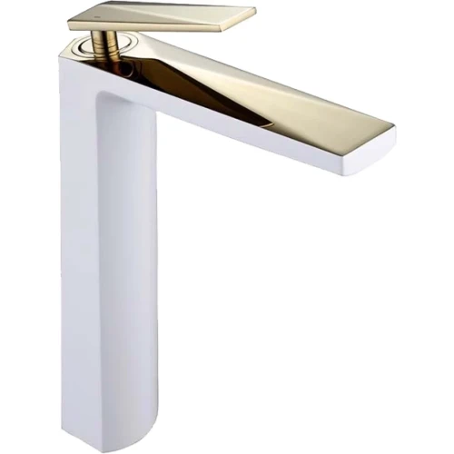 Купить купить смеситель для раковины, boheme venturo, белый, золото арт. 382-w