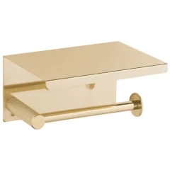 Держатель туалетной бумаги с полкой, Boheme Uno, золото арт. 10971-G