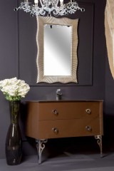 Тумба под раковину, подвесная, Armadi Art NeoArt, dark brown арт. 831-100-DB