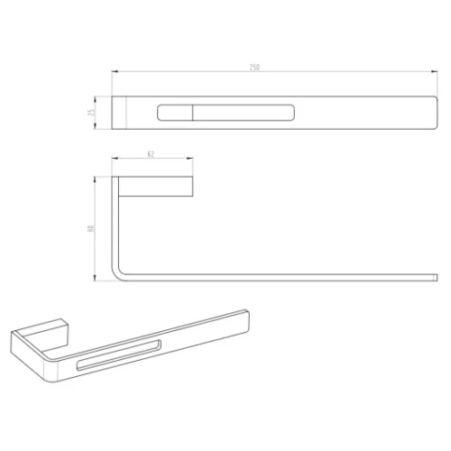 Купить купить полотенцедержатель, boheme q, золото арт. 10945-mg