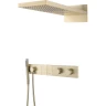 Купить купить встроенная душевая система с термостатом, трехпозиционная matt gold, boheme zodiac арт. 133-mg