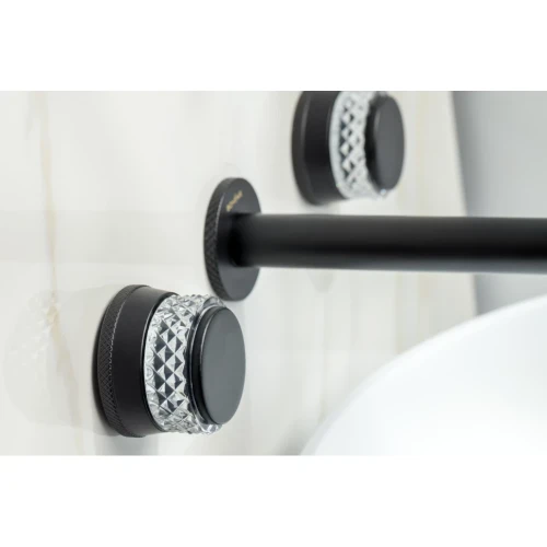 Купить купить смеситель для раковины, boheme aura, черный арт. 152-2-b-a