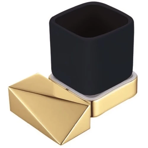 Купить купить стакан для зубных щеток, boheme new venturo, золото, черный арт. 10314-g-b