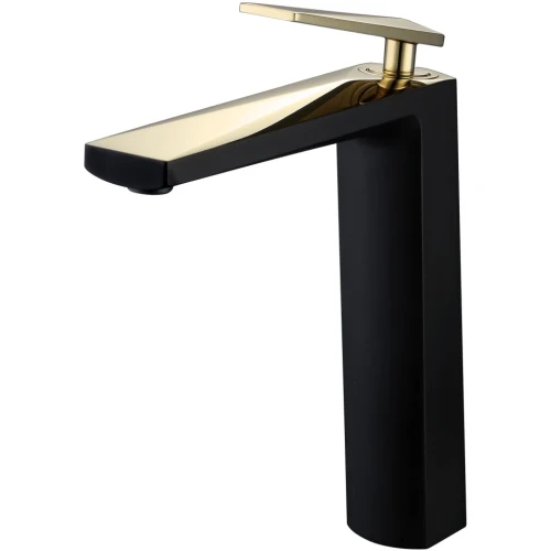 Купить купить смеситель для раковины, boheme venturo, черный, золото арт. 382-b