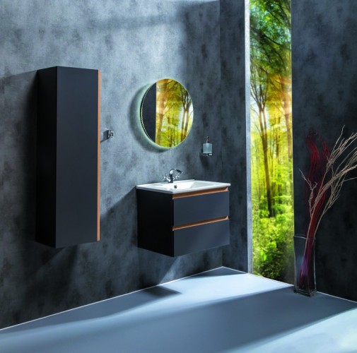 Купить купить шкаф пенал, подвесной, armadi art capolda, антрацит арт. 849-120-a