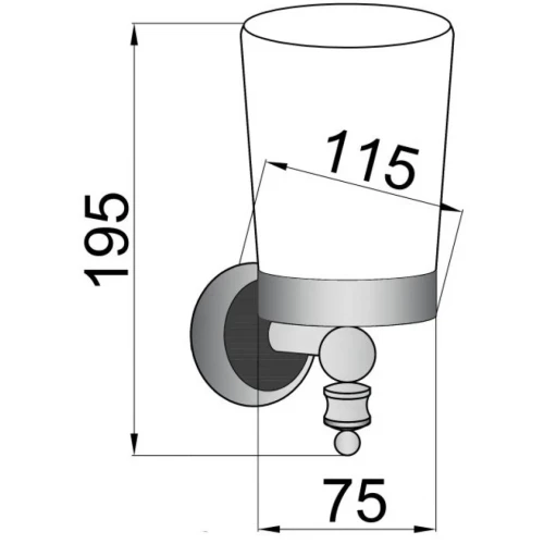 Купить купить стакан для зубных щеток, boheme vogue, хром арт. 10184