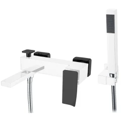 Смеситель для ванны, Boheme Q, хром, черный арт. 143-CRB.2