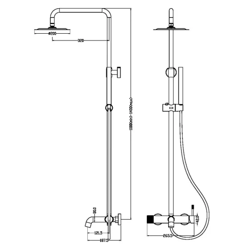 Купить купить душевая система, boheme uno, хром арт. 468-cr