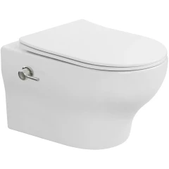 Унитаз биде подвесной с сиденьем микролифт, Boheme Fiore, белый арт. 978-SET-2-W