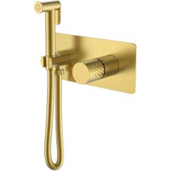 Гигиенический душ со смесителем, Boheme Stick, золото арт. 127-MG