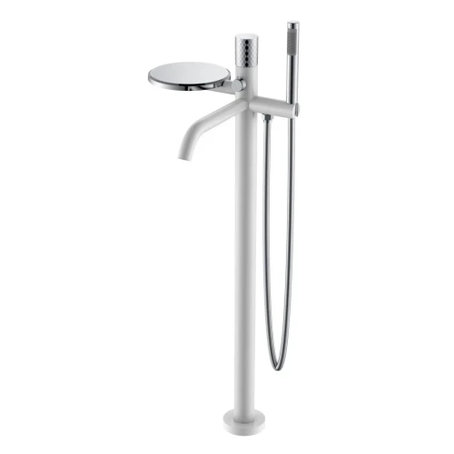 Купить купить смеситель для ванны, boheme stick, белый, хром арт. 129-wcr