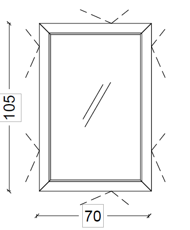 Купить купить зеркало с подсветкой графит глянцевое, armadi art lucido, графит арт. 567-gr