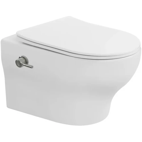 Купить купить унитаз биде подвесной с сиденьем микролифт, boheme fiore, белый арт. 978-set-2-mw