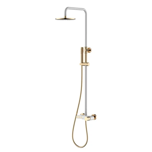 Купить купить душевая система, boheme stick, белый, золото арт. 128-wg