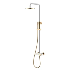 Душевая система, Boheme Stick, белый, золото арт. 128-WG