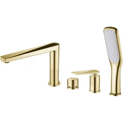 Смеситель на борт ванны, Boheme Venturo, золото арт. 380