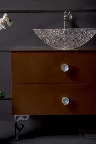 Купить купить тумба под раковину, подвесная, armadi art neoart, dark brown арт. 831-080-db