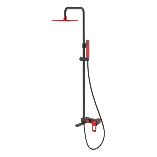 Купить купить душевая система красная, boheme q, черный, красный арт. 148-br