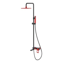 Душевая система Красная, Boheme Q, черный, красный арт. 148-BR