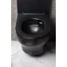 Купить купить унитаз подвесной с сиденьем микролифт, boheme fiore, черный арт. 978-set-b