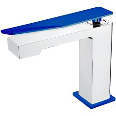 Смеситель для раковины, Boheme Q, хром, синий арт. 141-CRUW.2