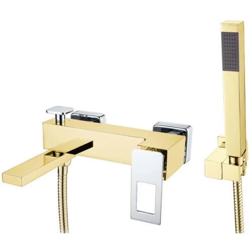 Купить купить смеситель для ванны, boheme q, золото, хром арт. 143-gcr